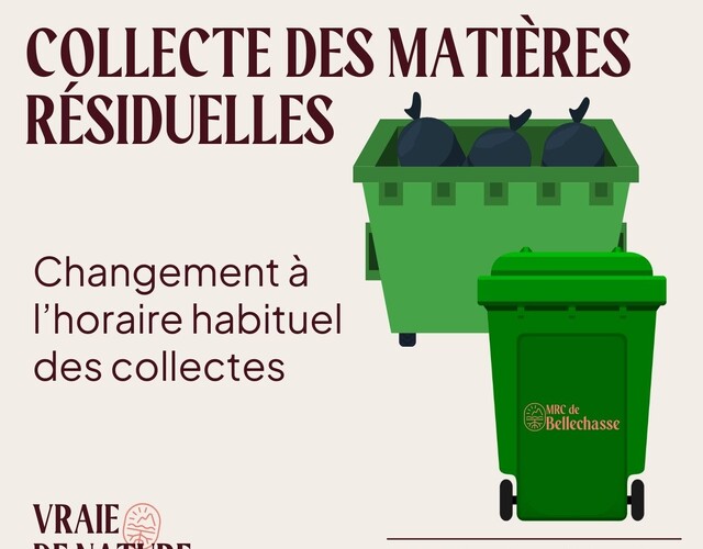 Report de la collecte des déchets